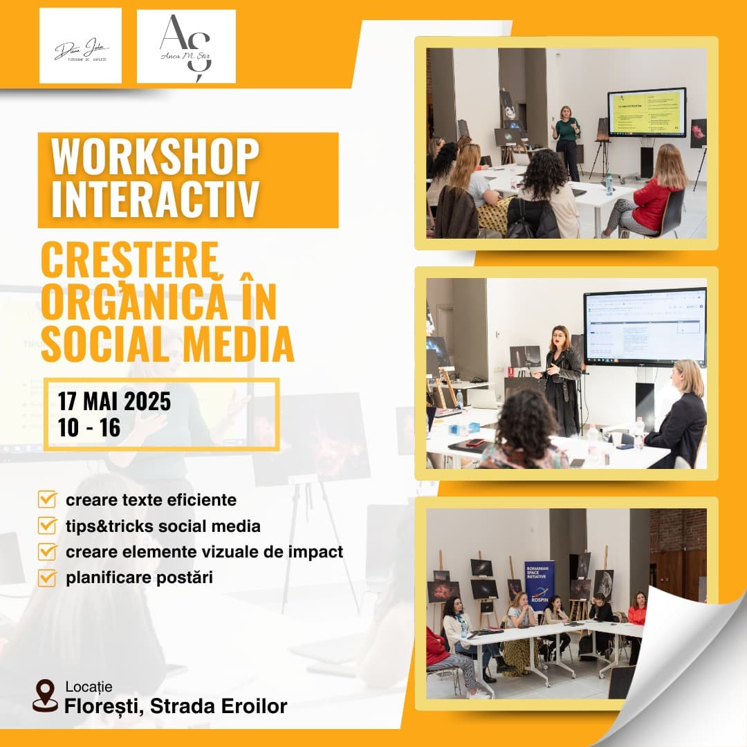 Workshop Creștere Organică Social Media