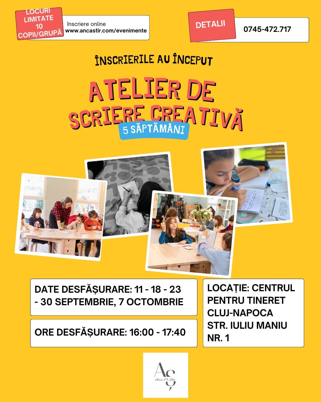 Atelier de scriere creativa pentru copii 9-11 ani
