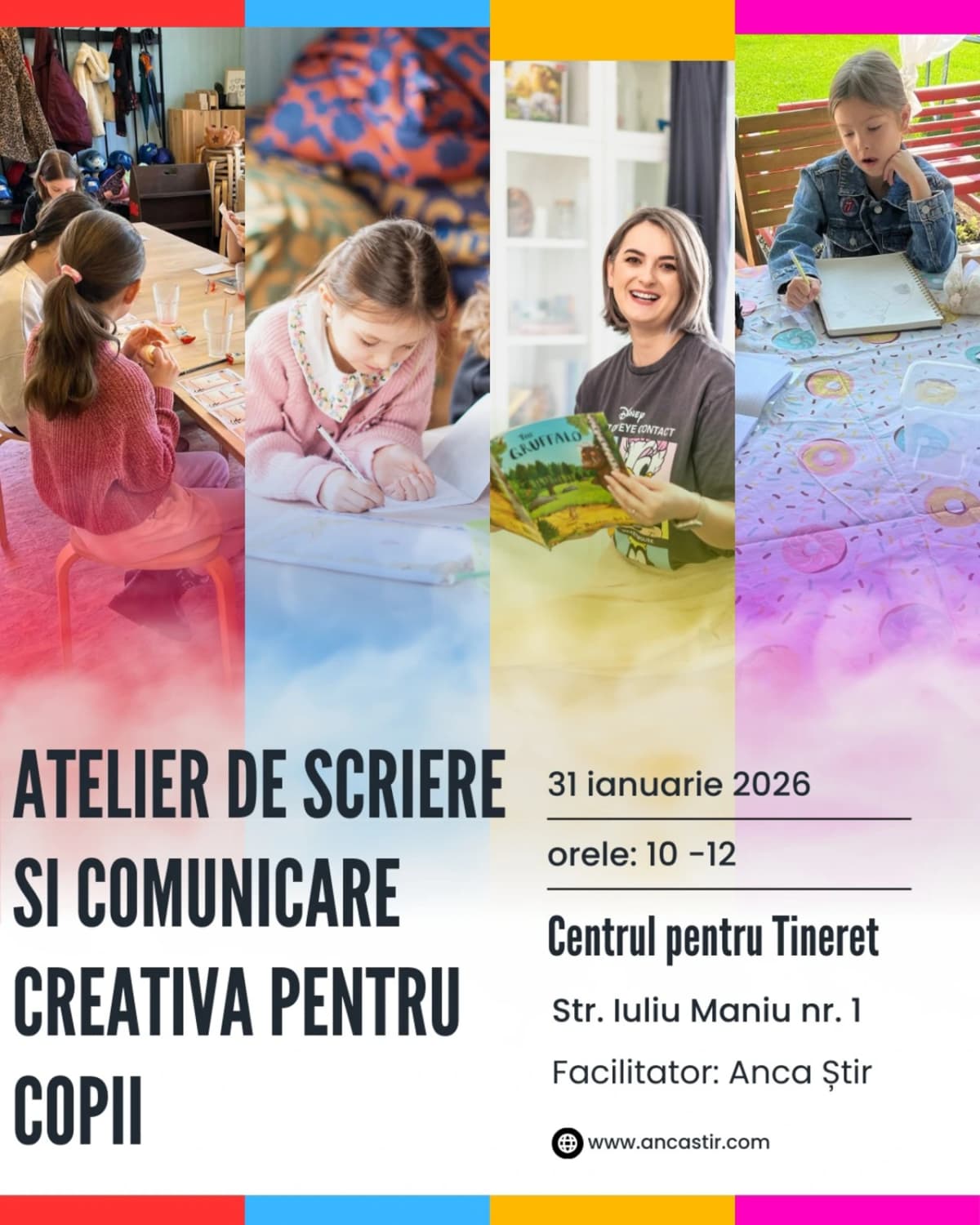 Atelier de scriere și comunicare creativă pentru copii
