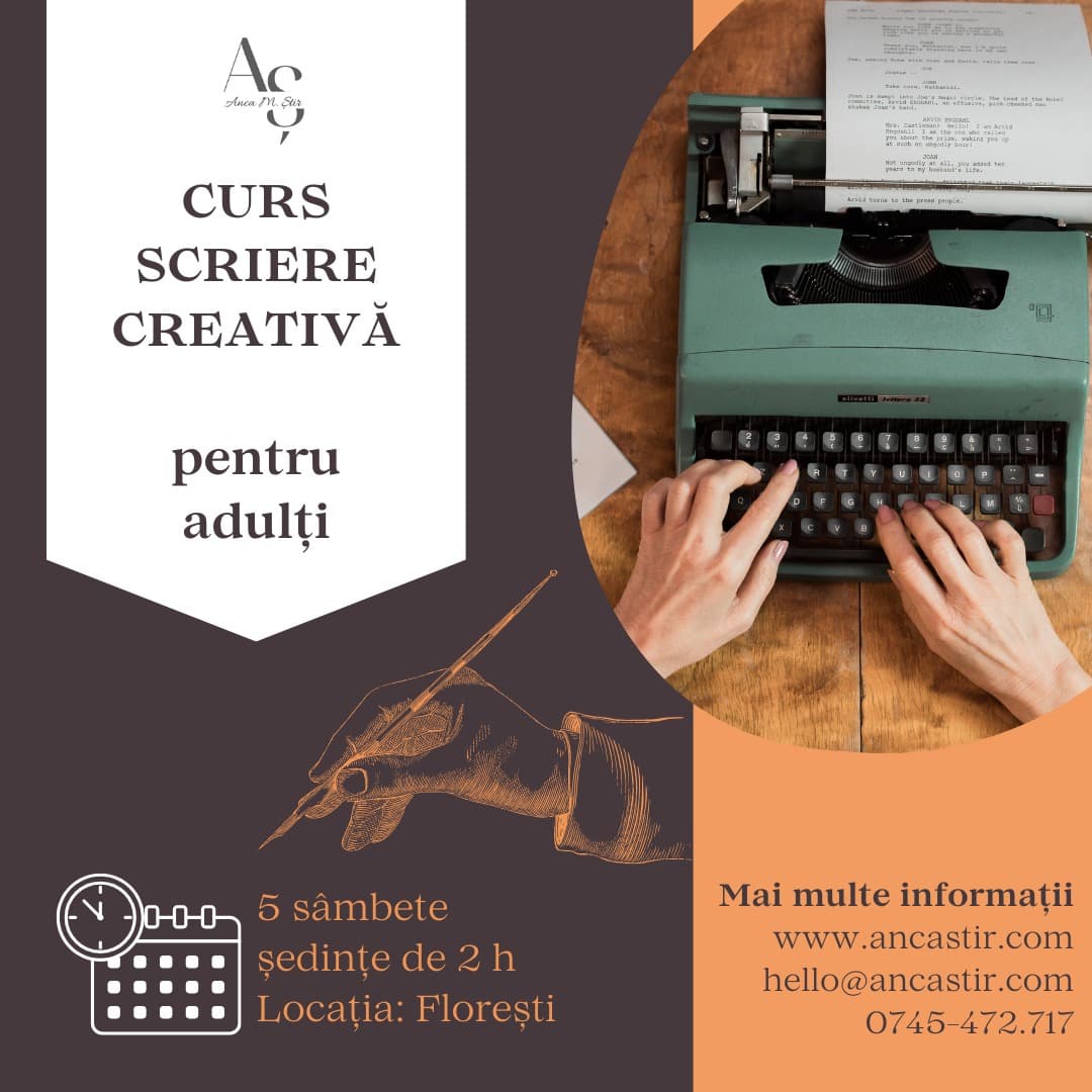 Atelier de scriere creativă – adulți